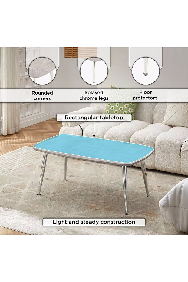 Patara Chrome Coffee Table - 5