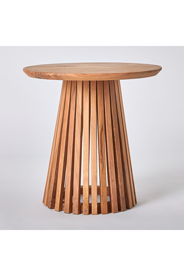 طاولة جانبية مستديرة من الخشب الصلب من كافون دولتشي - 5