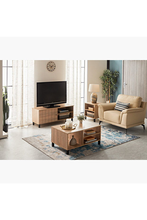 طاولة جانبية مع رف من ادموند - 7