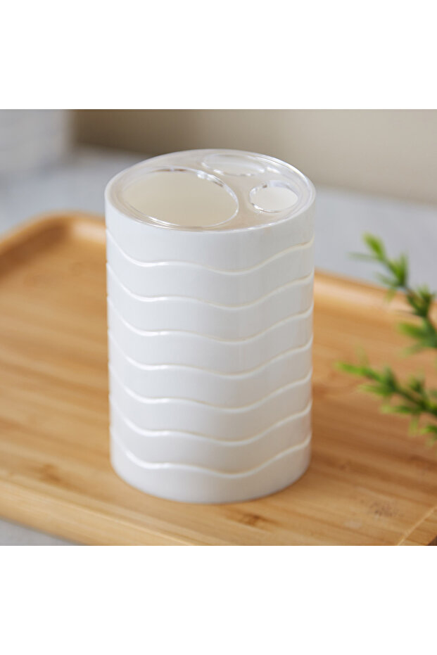 طقم إكسسوارات حمام من الرخام مكون من 4 قطع - 4