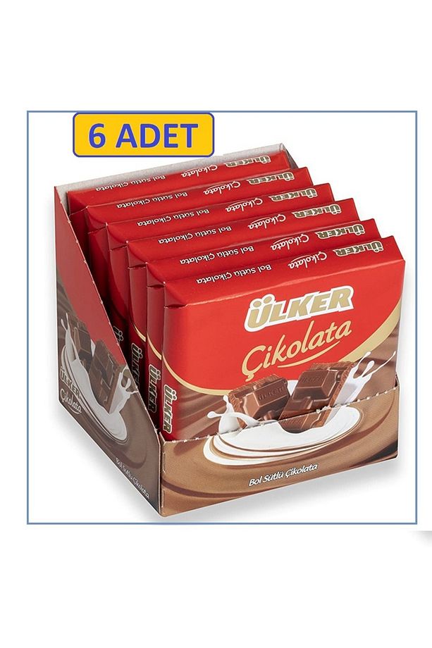 Sütlü Kare Çikolata 60 gr X 6 Adet - 1