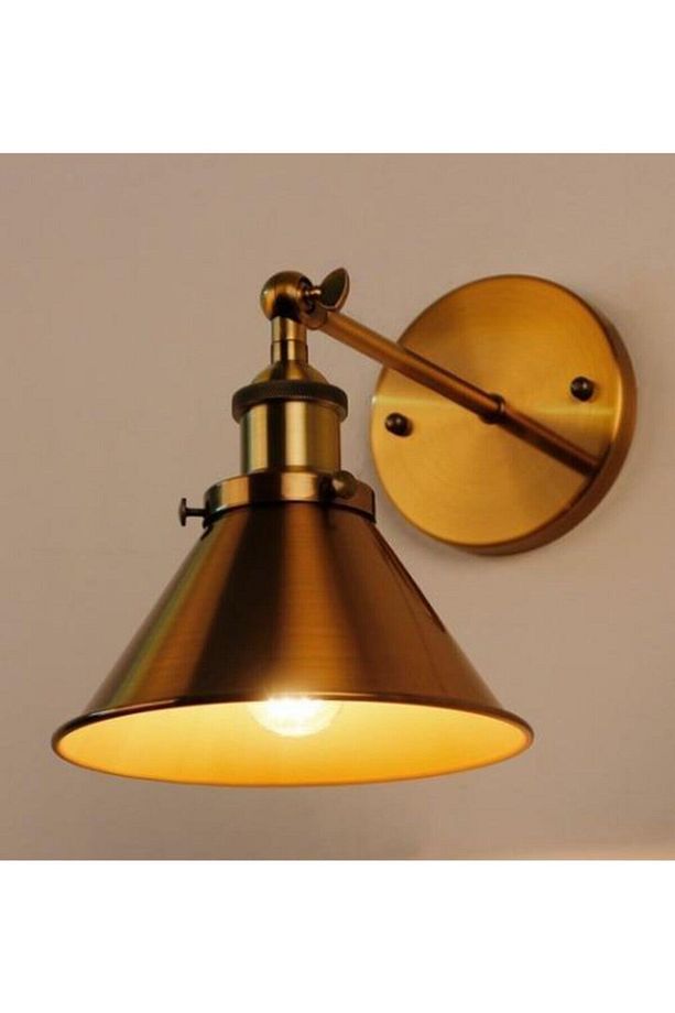 Retro Rustik Hunı Aplik Mafsalı Hareketli Aplik En 18 Cm Eskitme Boyalı - 1