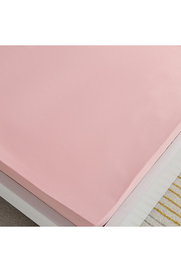 ملاءة سرير فردية أساسية من القطن الصلب - 90×200+36 سم - 4