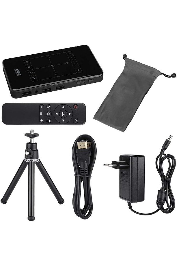 s90 Mini Taşınabilir Projektör Android 9 100ANSI Lümen DLP Wifi 3D 1080P Dahili Pil Stereo Hoparlör - 6