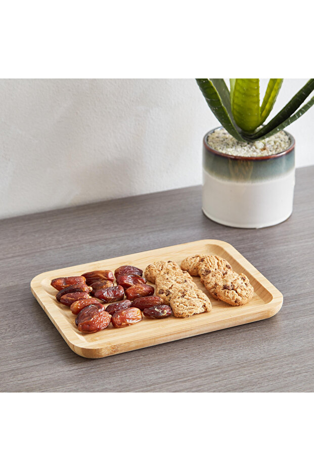 صينية مستطيلة من الخيزران - صغيرة - 1