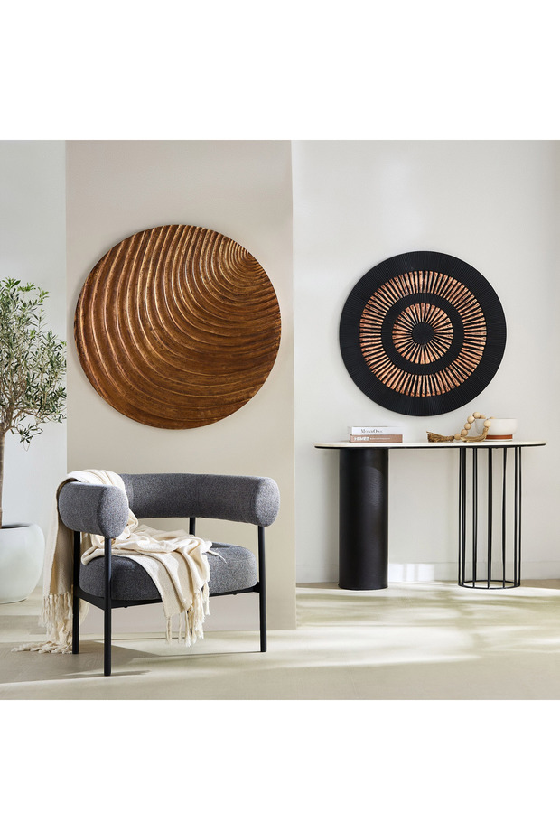 لوحة حائط دائرية من رينا MDF - 90 سم - 5