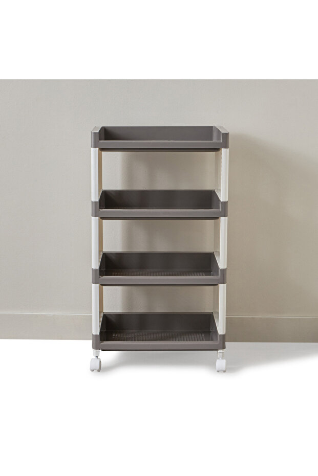 Easystore 4-Layer Storage Shelf with Wheels - 7