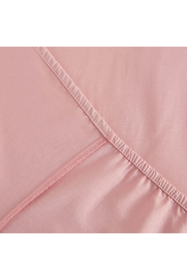 ملاءة سرير فردية أساسية من القطن الصلب - 90×200+36 سم - 7