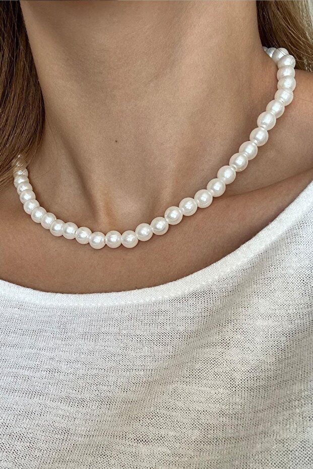 Monte Orta Boy Soyulmaz İnci Kolye - 4