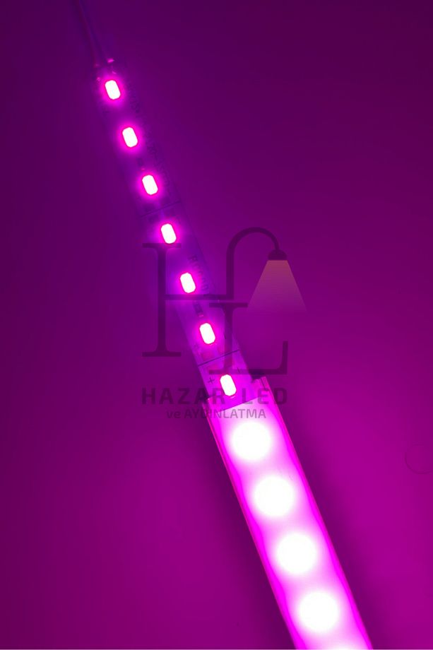 12 Volt Alüminyum Kasalı 5730 Ledli Çubuk Led Bar Grow Full Spectrum Opak Cam Bitki Yetiştirme Ledi - 4