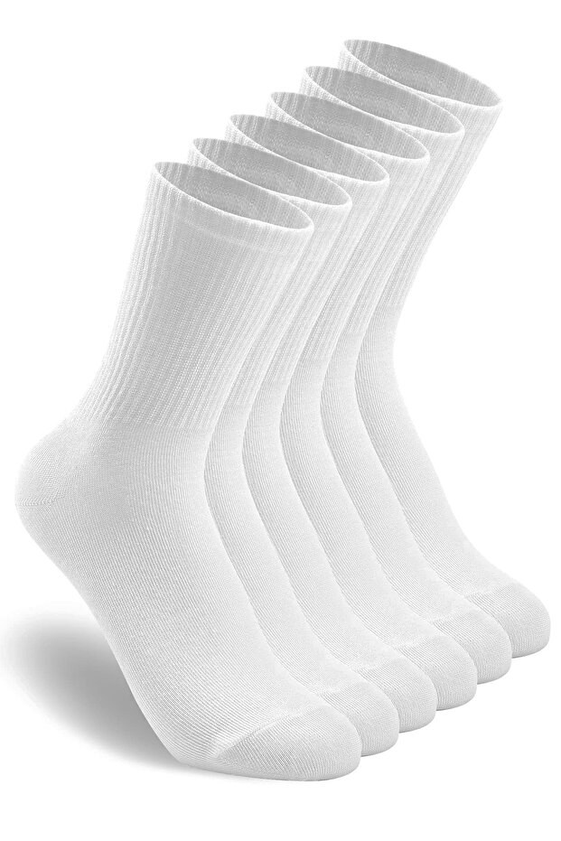 BGK 6 Çift Pamuklu Tenis Çorap Soket Boy - Unisex