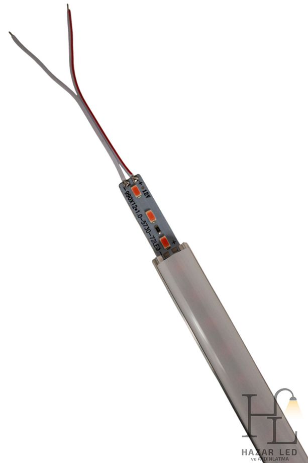12 Volt Alüminyum Kasalı 5730 Ledli Çubuk Led Bar Grow Full Spectrum Opak Cam Bitki Yetiştirme Ledi - 1