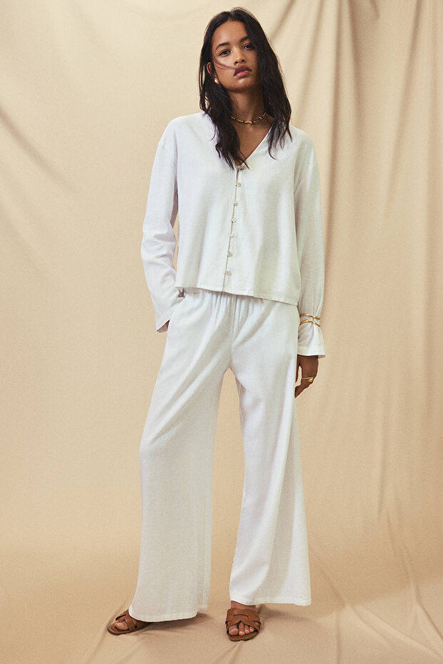 Çapraz bantlı düz terlik - 6