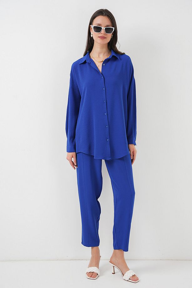 6593 Oversize İkili Takım - Saks - 3