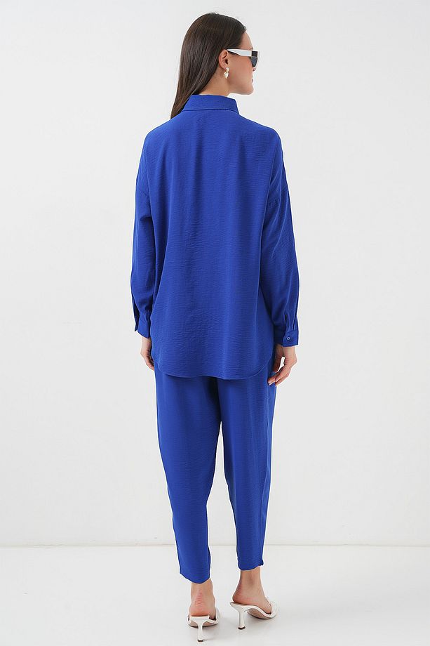 6593 Oversize İkili Takım - Saks - 5