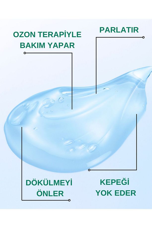 Gün Boyu Kapalı Kalan Saçlara Özel Ozon Terapi Şampuan 300 ML - 4