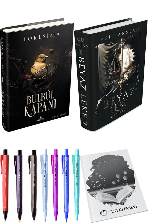 Bülbül Kapanı 1 Ciltli and Beyaz Leke 2 Özgürlük Ciltli + Gift