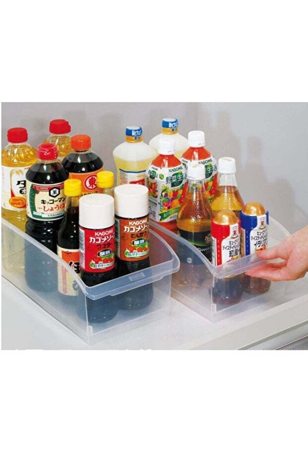 set of 3-piece refrigerator storage and organization boxes