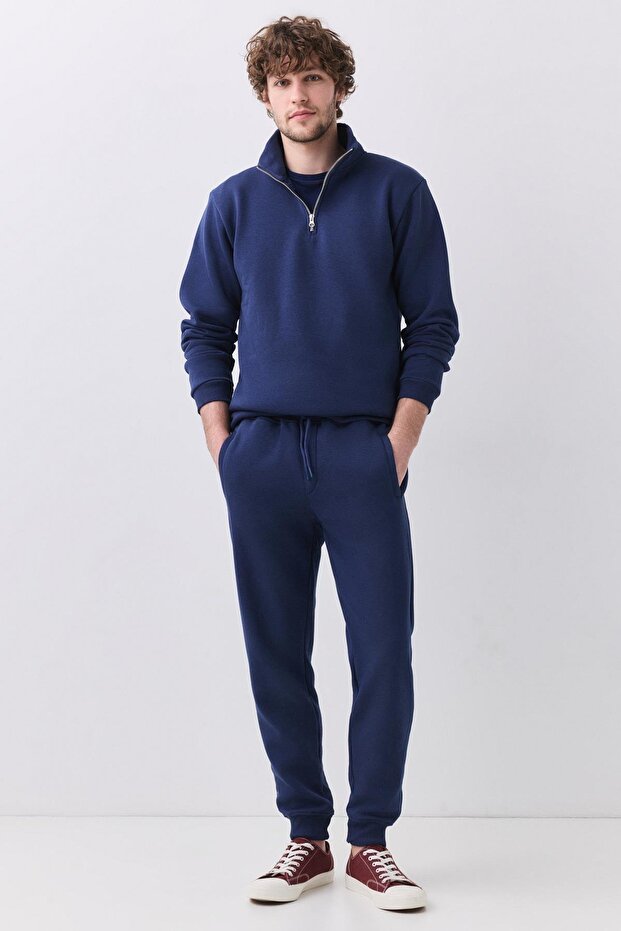 بنطال رياضي رجالي - بنطال رياضي أساسي مطاطي (Indigo 2041) - 3