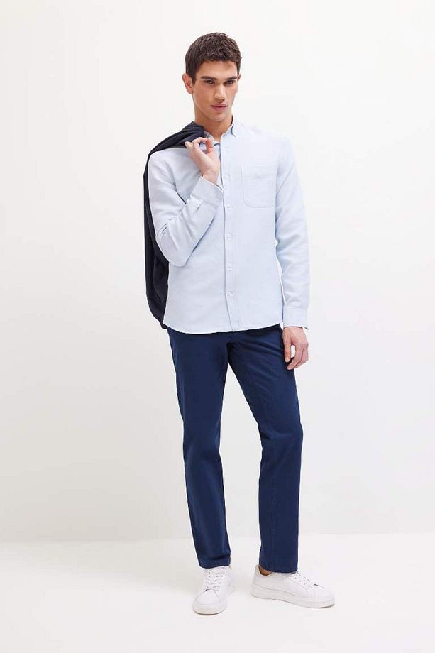 Regular Fit Normal Kesim Yazlık Düz Paça Chino Kanvas Pantolon D7349ax25sp - 3