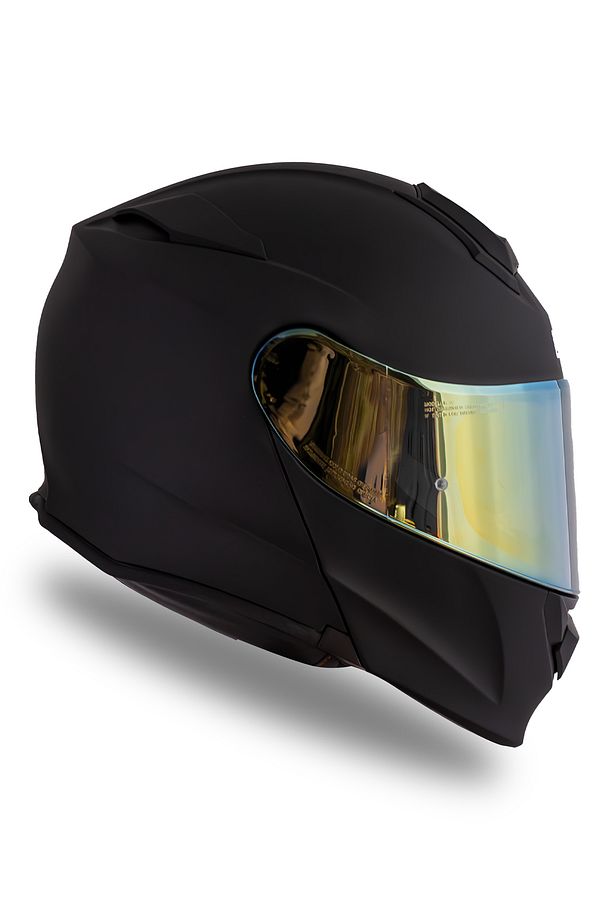 Delta Basic Mat Siyah çene Açılır Kask - 3