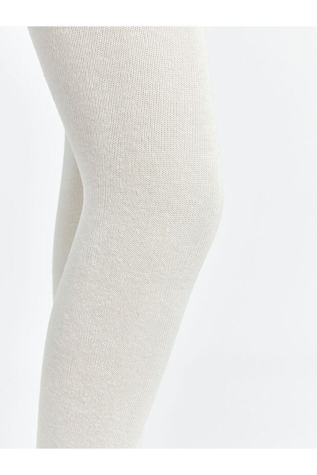 LCW Kids Siyah Basic Kız Çocuk Külotlu Çorap 2'li - 5