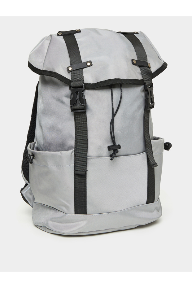 حقيبة ظهر صلبة مع إغلاق برباط - 1