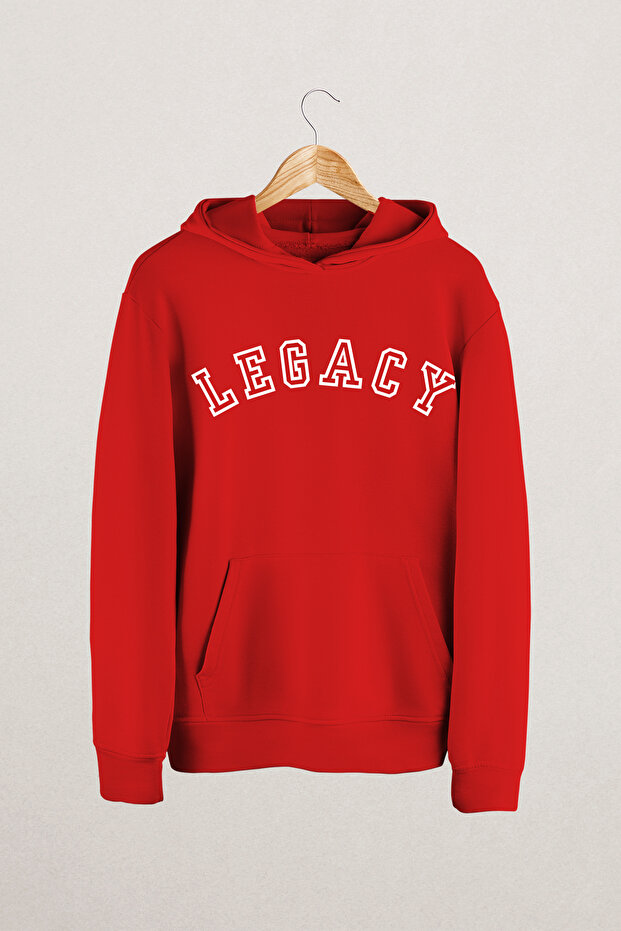 Men's Sweatshirt Hoodie Legacy Ii with Slogan Print