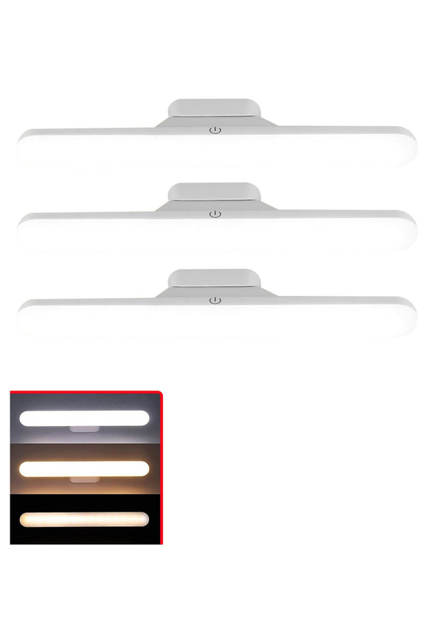 Usb Şarjlı 3 Renk Işıklı Led Aydınlatma / Gt-cl03-3 Adet - 1