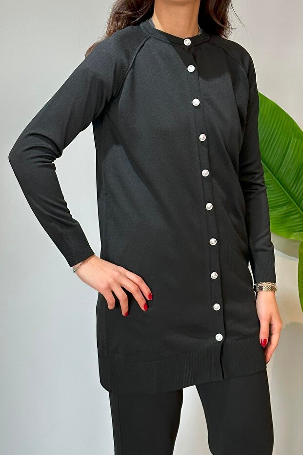 Triko Hırka 01 Siyah - 3