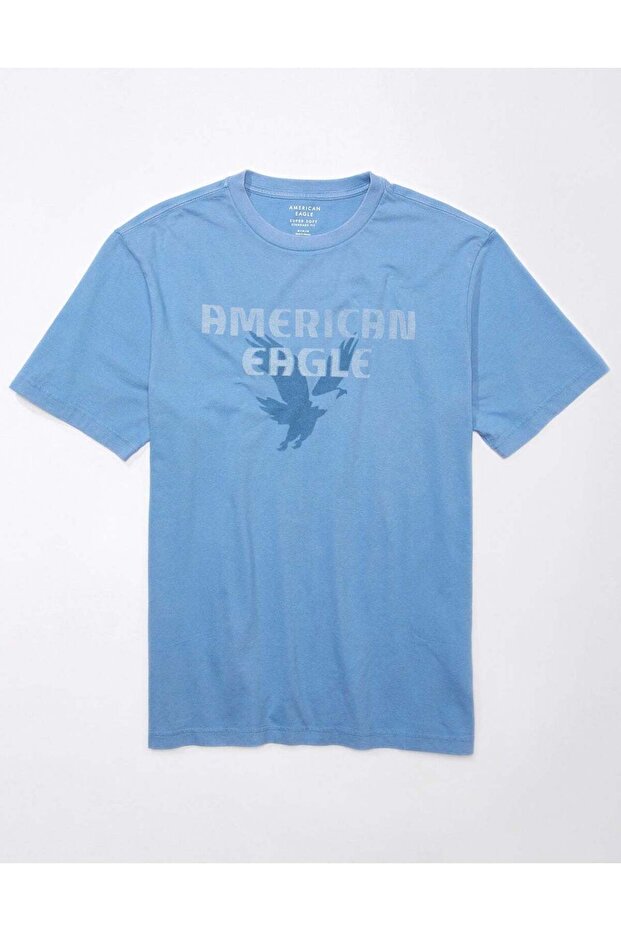 تي شيرت AE Super Soft بشعار جرافيكي - 4