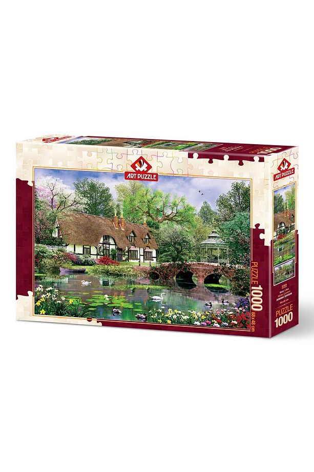 Nilüfer Çiçekleri 1000 Parça Puzzle - 2