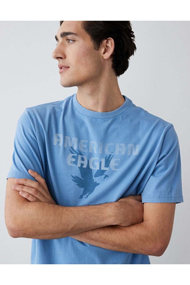 تي شيرت AE Super Soft بشعار جرافيكي - 1