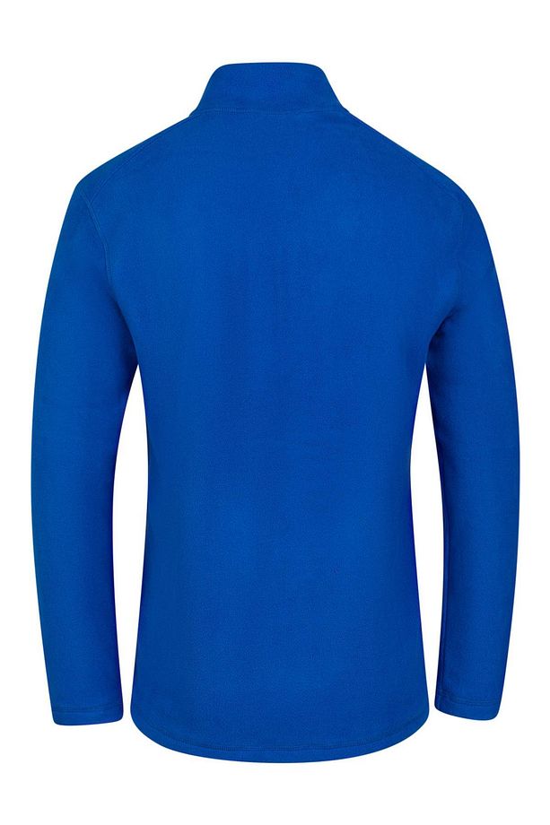 Cedric Erkek Yarım Fermuarlı İnce Polar Sweatshirt Mavi - 5
