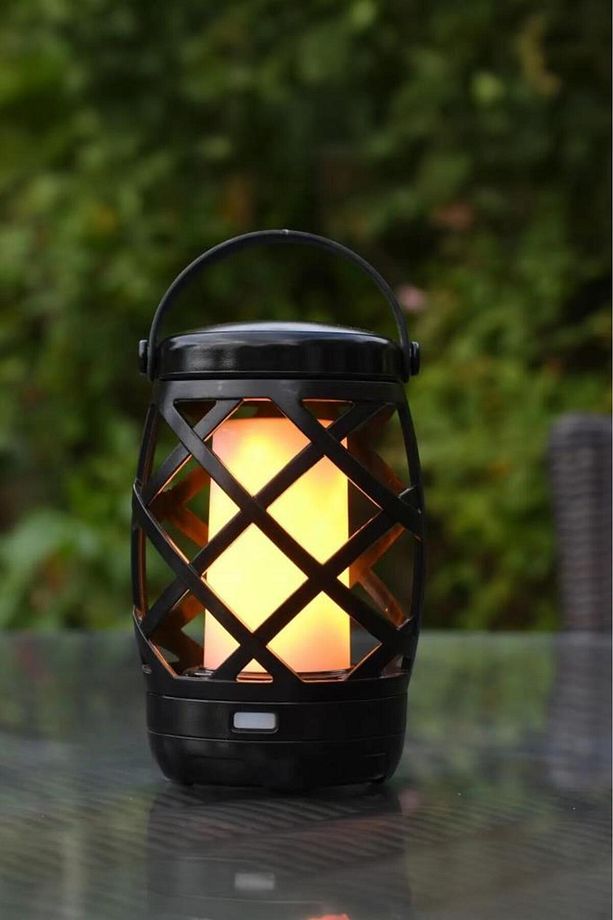 LW-40 Siyah Nostaljik Retro Pilli Led Gece Lambası - 4