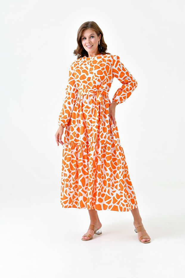 Rochie cu model geometric - 1