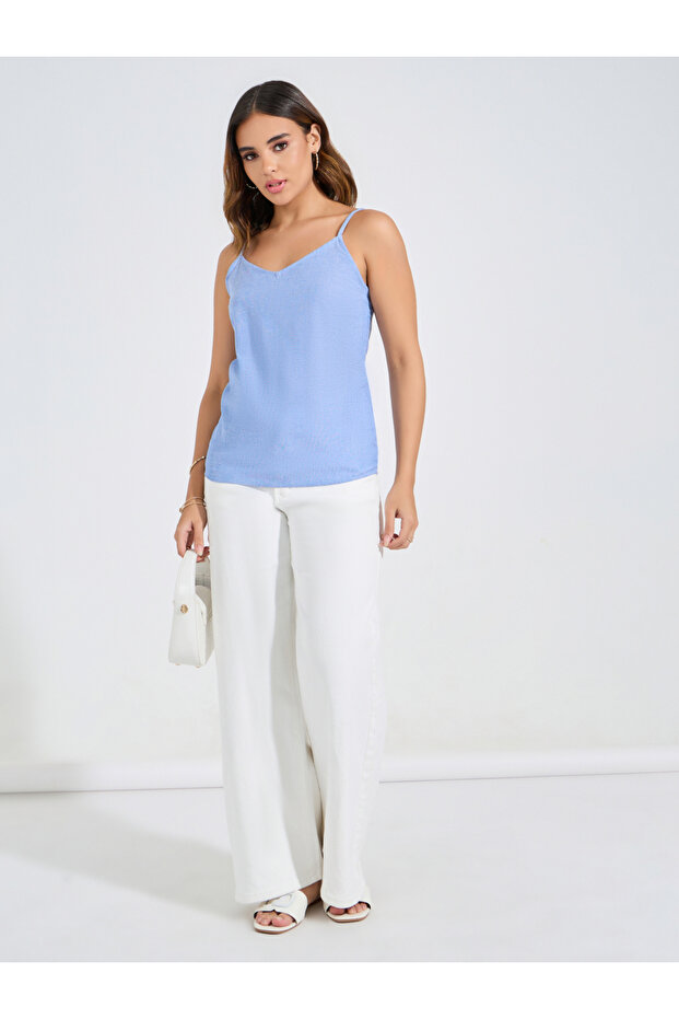 Solid Chambray Cami Top - 2