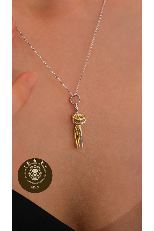 Sarılan çift kolye - 3