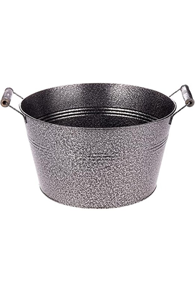 Metal Flower Pot 27Cm X 27Cm X 16Cm Silver