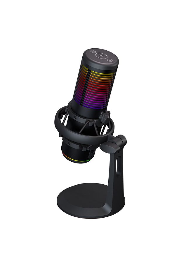 Bemol Siyah Rgb Shock Mount Oyuncu Mikrofonu Yayıncı Mikrofonu Youtuber Mikrofonu - 4