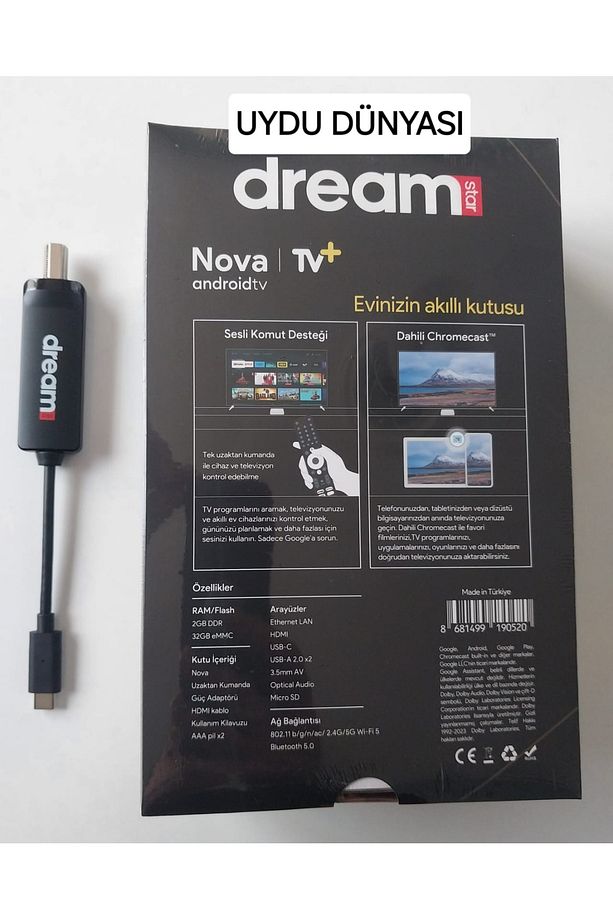 Nova 4K Google Lisanslı Android Tv Box + Dreamstar Type-C Dvbs Tuner - 2