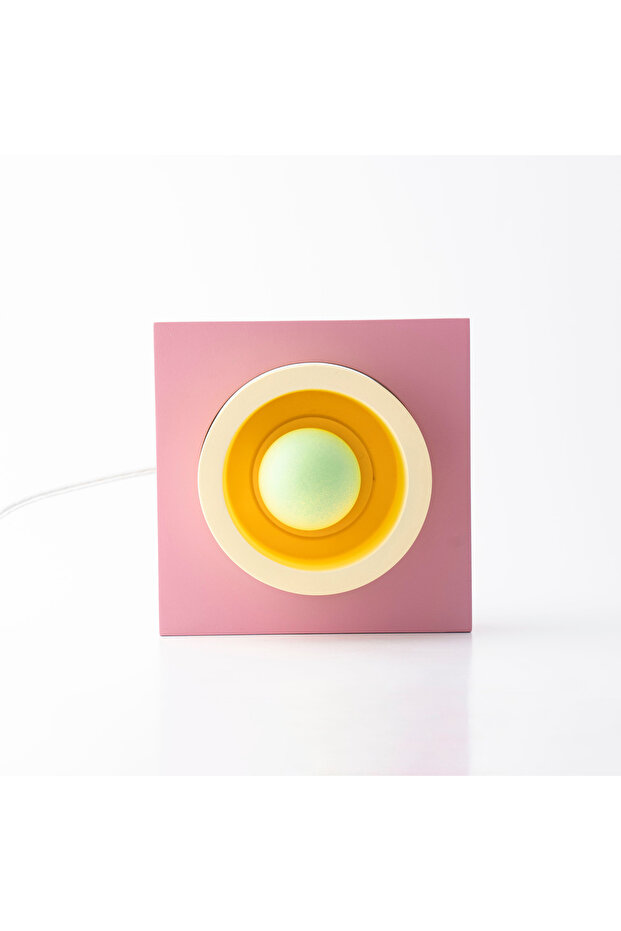 Pembe Donut Renkli Masa Lambası - 5