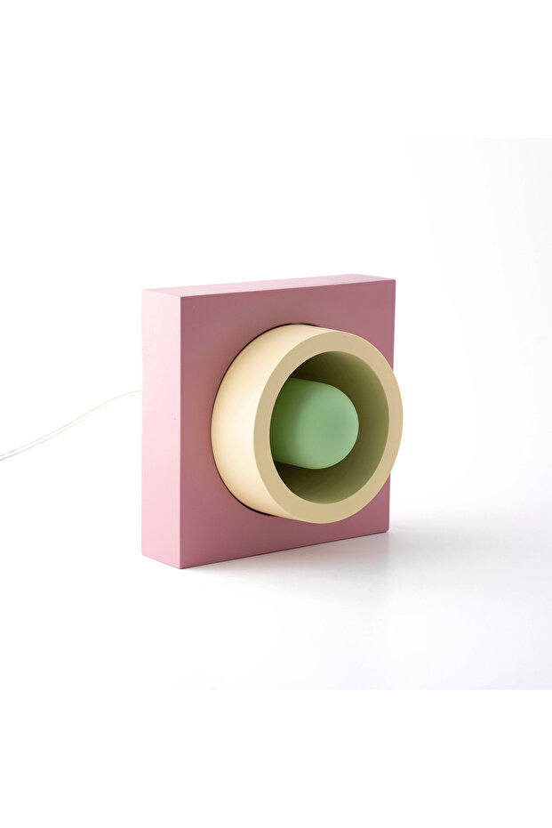 Pembe Donut Renkli Masa Lambası - 1