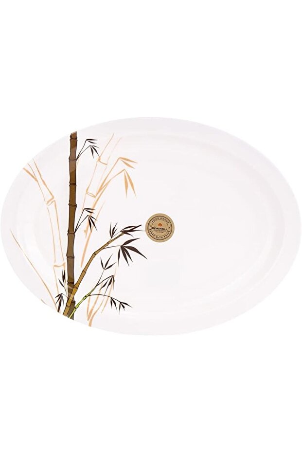 M/Mine Oval Platter - 25cm x 34cm x 3cm, White