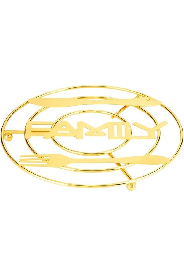 Hot Pot Stand 20Cm X 20Cm X 1Cm Golden