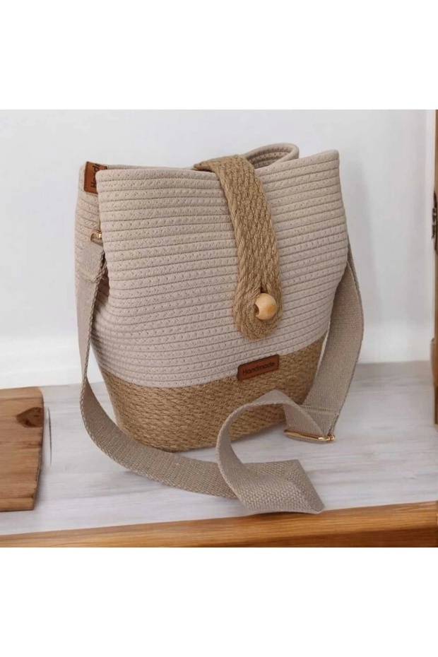Handmade Bag Straw Bag Straw and Cotton Shoulder Bag Jute Bag Special Design Stylish Maxi Size Bag
