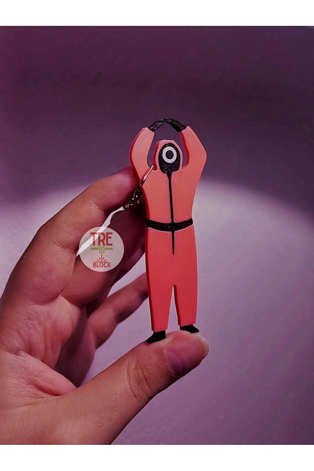 Squid Game Pembe Asker (CIRCLE) Anahtarlık 2 Adet - 4