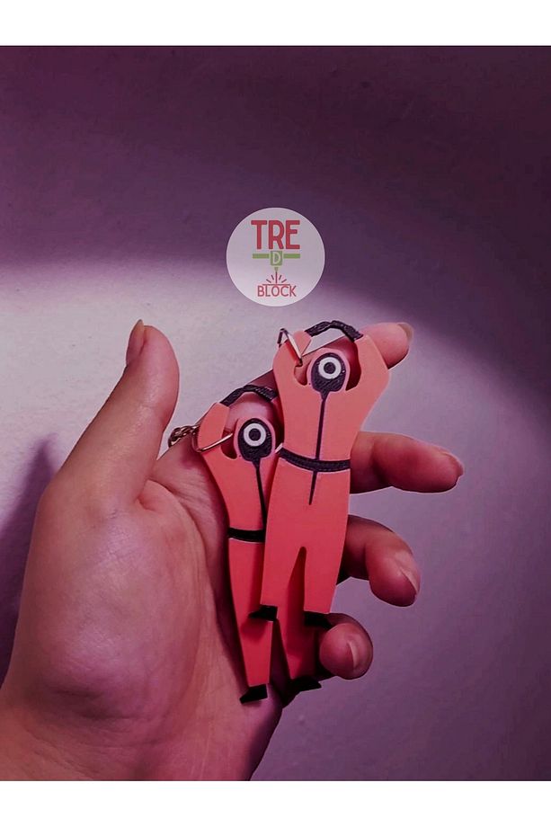Squid Game Pembe Asker (CIRCLE) Anahtarlık 2 Adet - 3