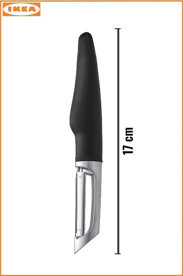 Vardefull Paslanmaz Çelik Siyah Yan Soyacak 17 Cm - 5