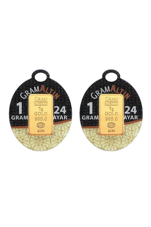 2 Adet 1 gr 24 Ayar gram Altın - 1